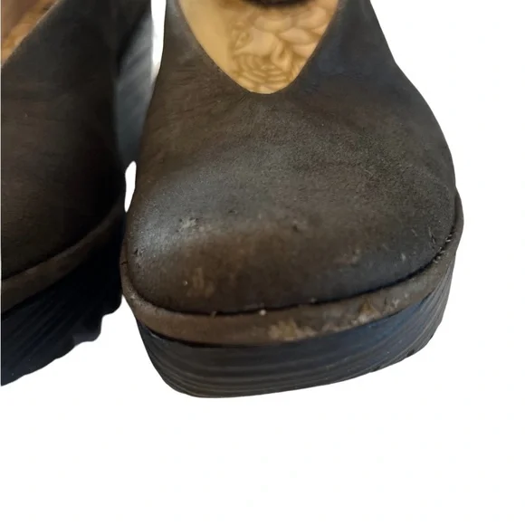 Fly London Yaz Cupido Wedge Slip On Shoe in size US 7.5-8 EU 38 Green - Picture 13 of 16